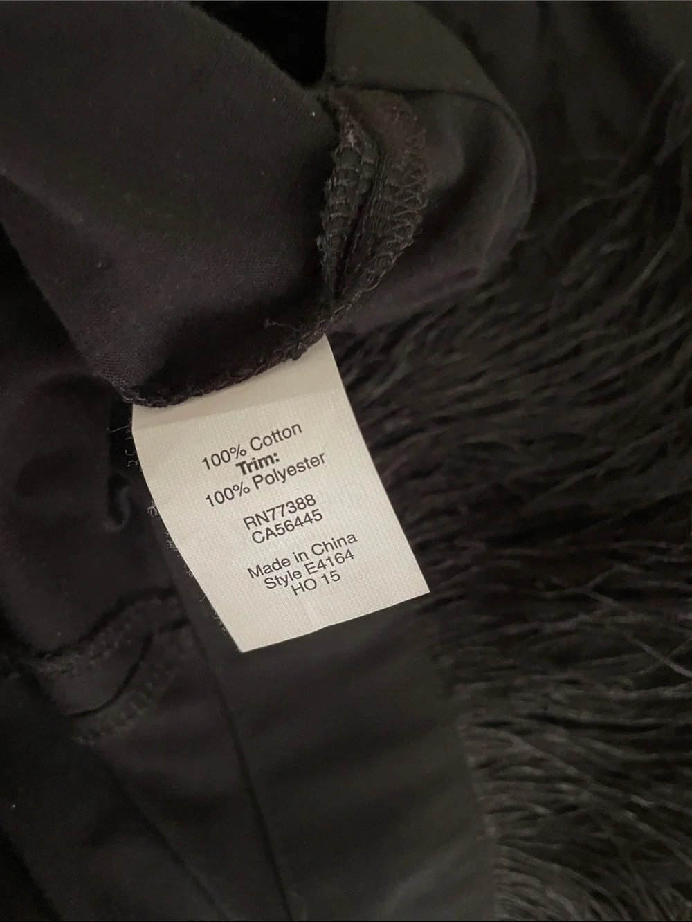 J Crew Black Sleeveless Fringe Hem Women’s Top Size XXS